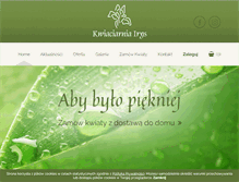 Tablet Screenshot of kwiaciarniairys.pl